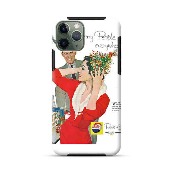 Vintage Pepsi-Cola Holiday Advertisement iPhone 11 Pro Max Impact Case