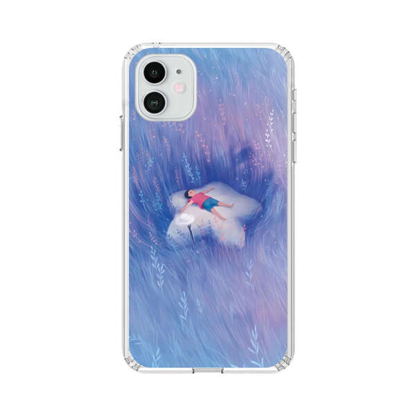 Child Relaxing in Dreamy Field iPhone 12 Case