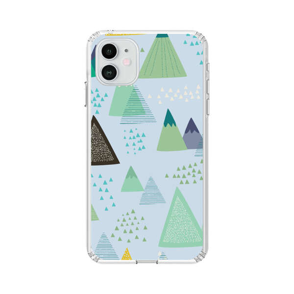 Colorful Abstract Mountain Pattern iPhone 12 Case