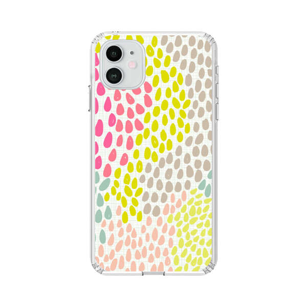 Colorful Abstract Teardrop Pattern iPhone 12 Case