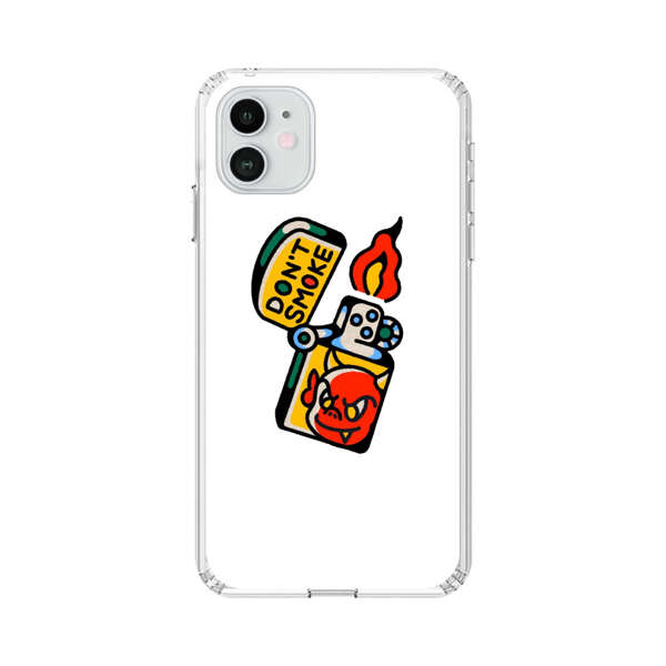Don't Smoke Vintage Lighter with Devil Face iPhone 12 Case