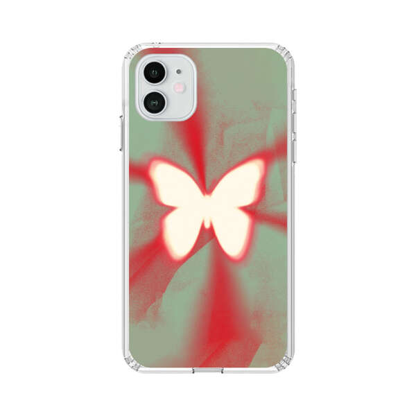 Glowing White Butterfly Abstract Radiant Design iPhone 12 Case
