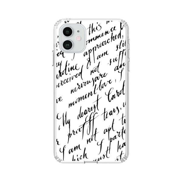 Handwritten Calligraphy iPhone 12 Case