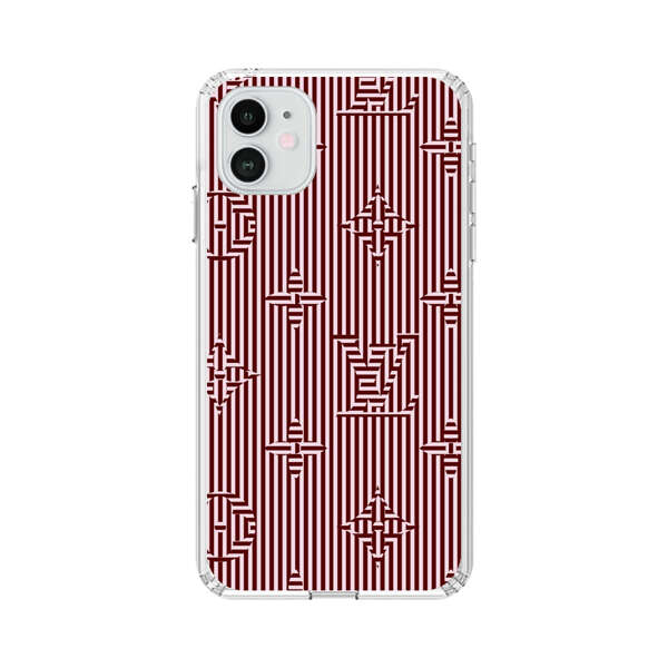 Intricate Geometric Striped Pattern iPhone 12 Case