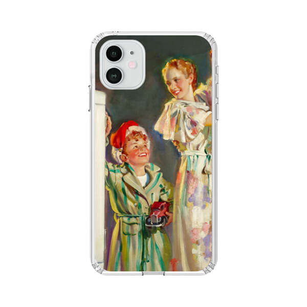 Joyful Family Christmas Celebration iPhone 12 Case