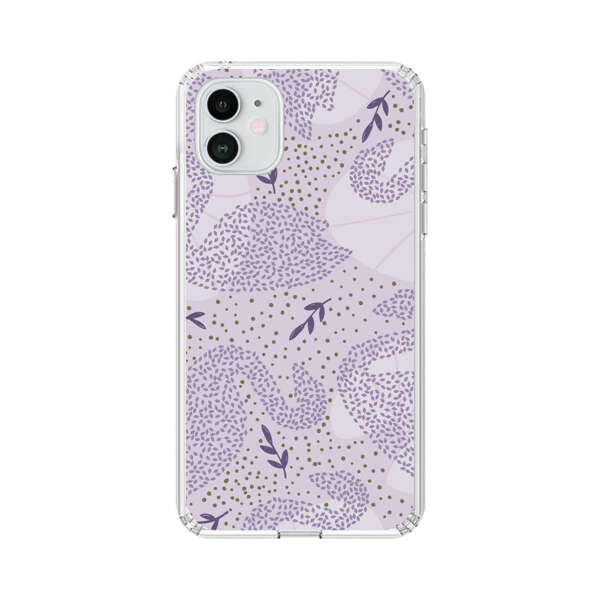 Lavender Swan Pattern iPhone 12 Case