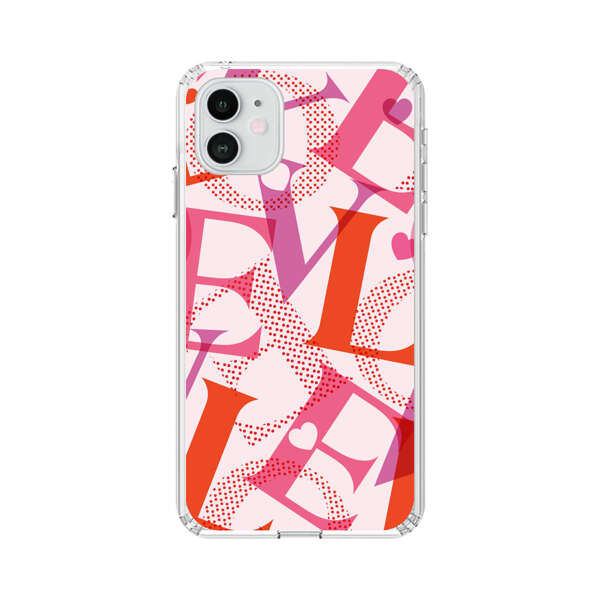 Love Colorful Letters Pattern iPhone 12 Case