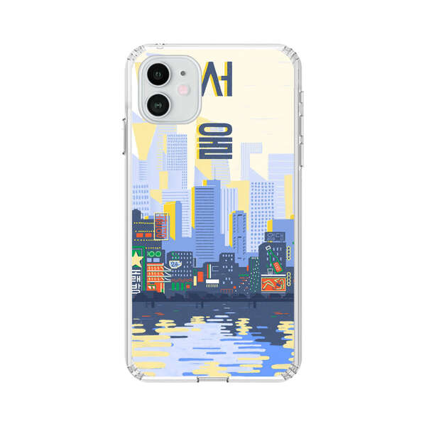 Modern City Skyline Reflection iPhone 12 Case