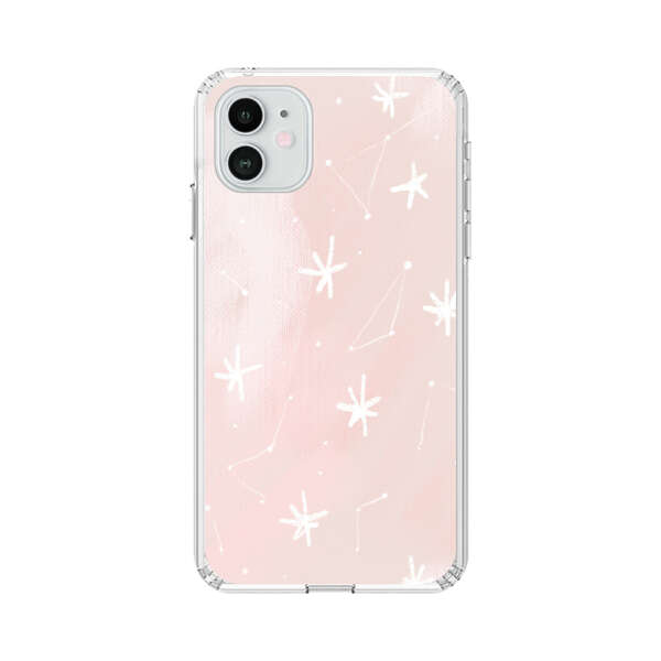 Pink Stars and Constellation Pattern iPhone 12 Case