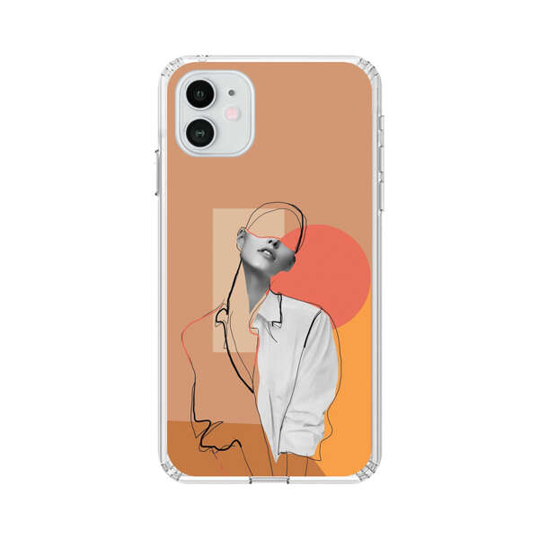 Stylish Abstract Portrait Art iPhone 12 Case
