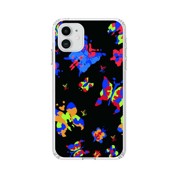 Vibrant Abstract Butterflies and Floral Splashes iPhone 12 Case
