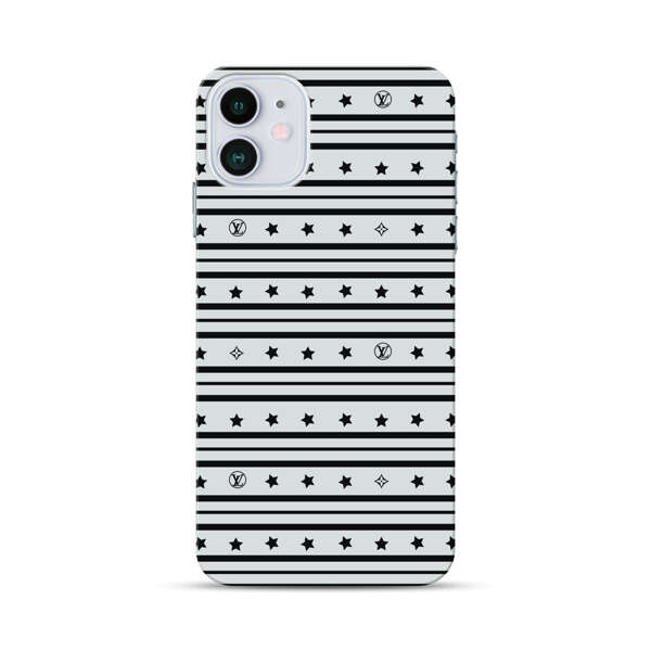 Elegant Stars Geometric Pattern iPhone 12 Hard Case