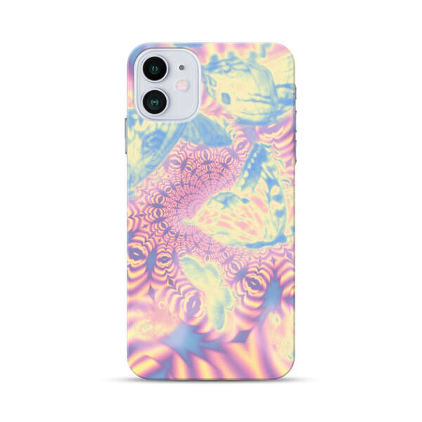 Ethereal Butterflies Psychedelic Swirl iPhone 12 Hard Case