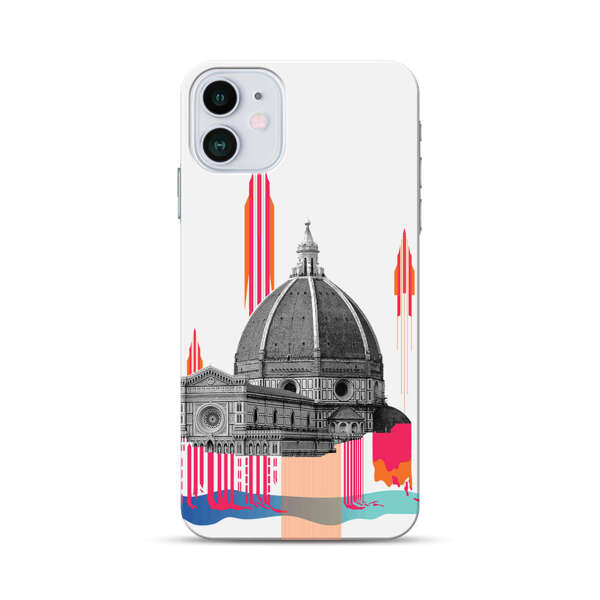 Florence Cathedral Dome Artistic Illustration iPhone 12 Hard Case