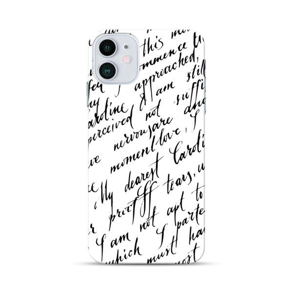 Handwritten Calligraphy iPhone 12 Hard Case