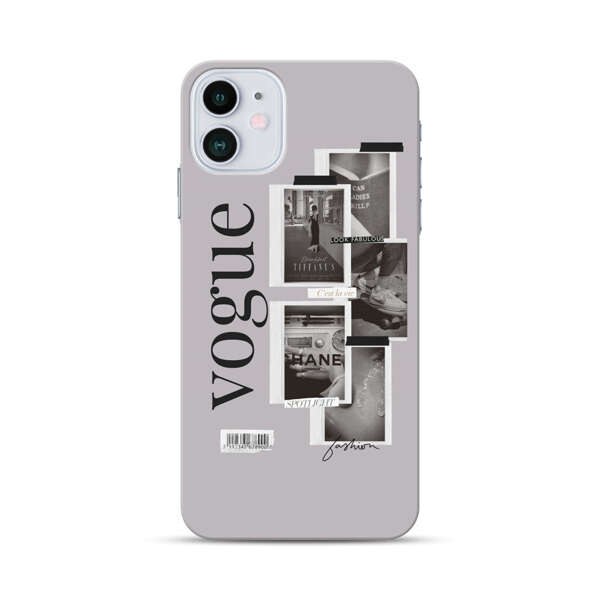 Vogue Fashion Collage Minimalist iPhone 12 Hard Case