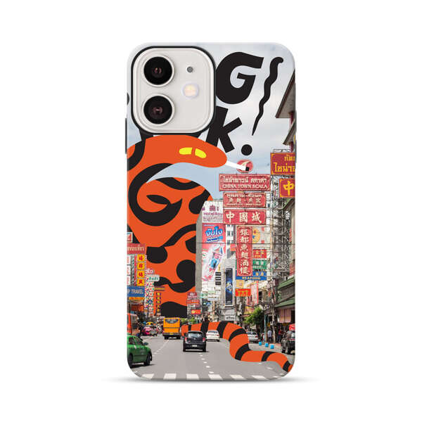 Bangkok Chinatown Snake Street Scene iPhone 12 Impact Case