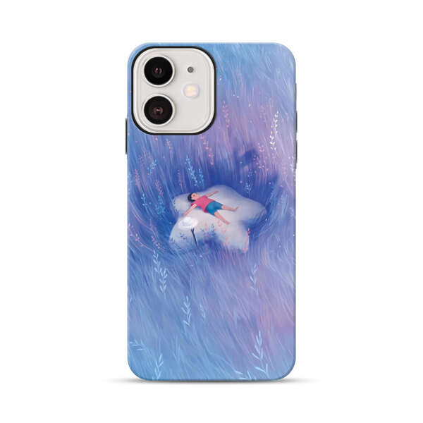 Child Relaxing in Dreamy Field iPhone 12 Impact Case