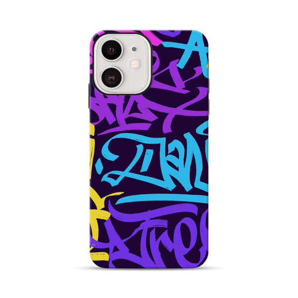 Colorful Graffiti Pattern iPhone 12 Impact Case