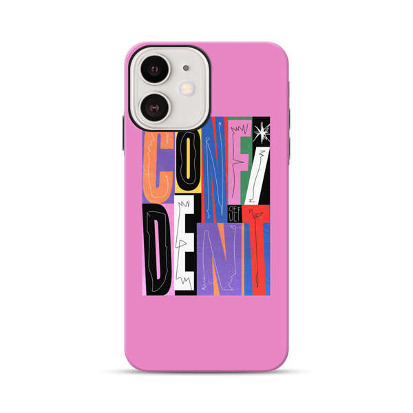 Confident Bold Colorful Typography iPhone 12 Impact Case