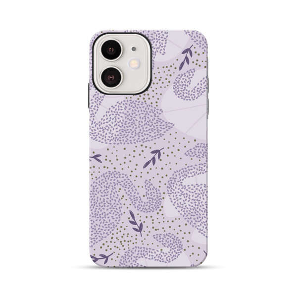 Lavender Swan Pattern iPhone 12 Impact Case