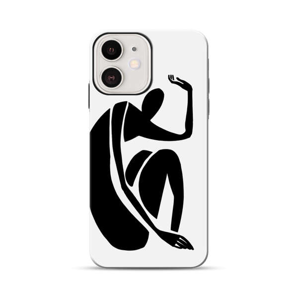 Minimalist Abstract Human Figure iPhone 12 Impact Case