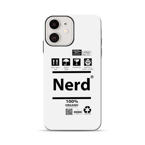 Minimalist Nerd Shipping Icons Design iPhone 12 Impact Case
