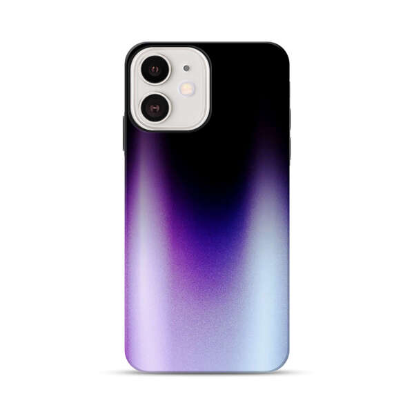 Purple Blue Gradient Flame iPhone 12 Impact Case