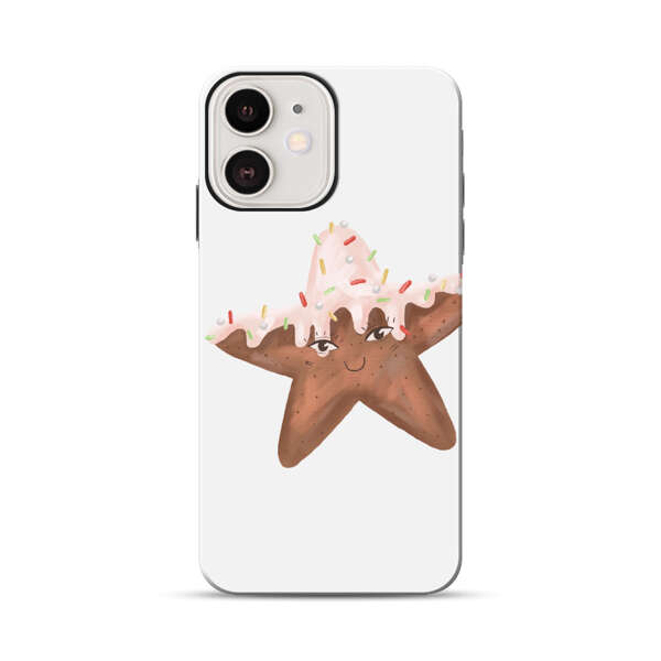 Smiling Gingerbread Star Cookie iPhone 12 Impact Case
