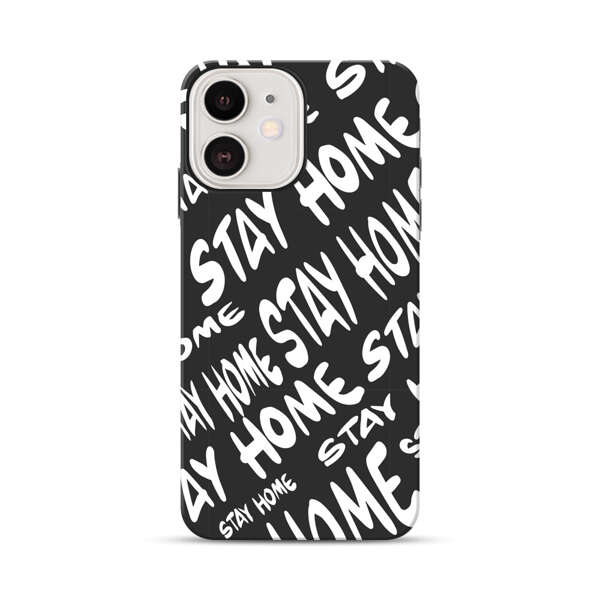 Stay Home Pattern iPhone 12 Impact Case