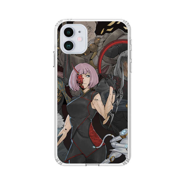 Futuristic Cyberpunk Warriors and Robotic Cat in Dynamic Pose iPhone 12 Mini Case