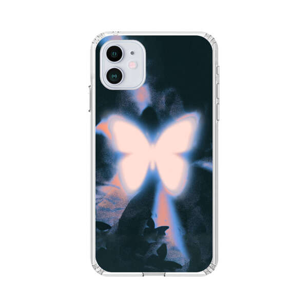 Glowing White Butterfly iPhone 12 Mini Case