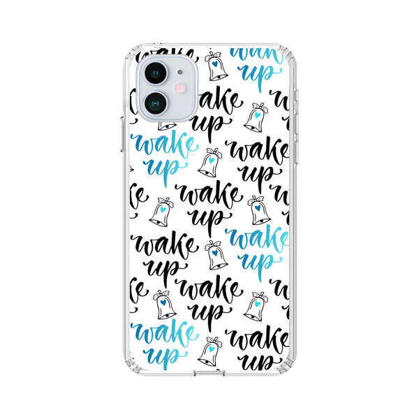 Motivational wake up call lettering pattern iPhone 12 Mini Case