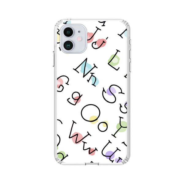 Playful Alphabet Pattern with Colorful Letters iPhone 12 Mini Case
