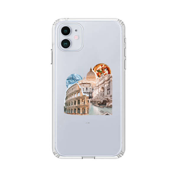 Rome Landmarks with Pizza iPhone 12 Mini Case