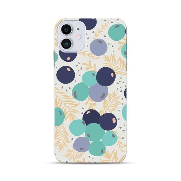 Abstract Berries Pattern iPhone 12 Mini Hard Case