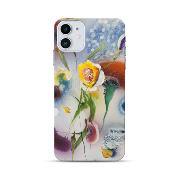 Abstract Colorful Flowers iPhone 12 Mini Hard Case