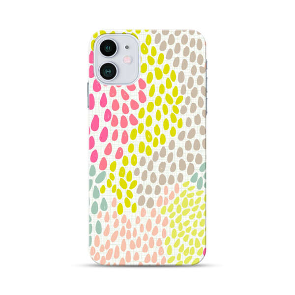 Colorful Abstract Teardrop Pattern iPhone 12 Mini Hard Case