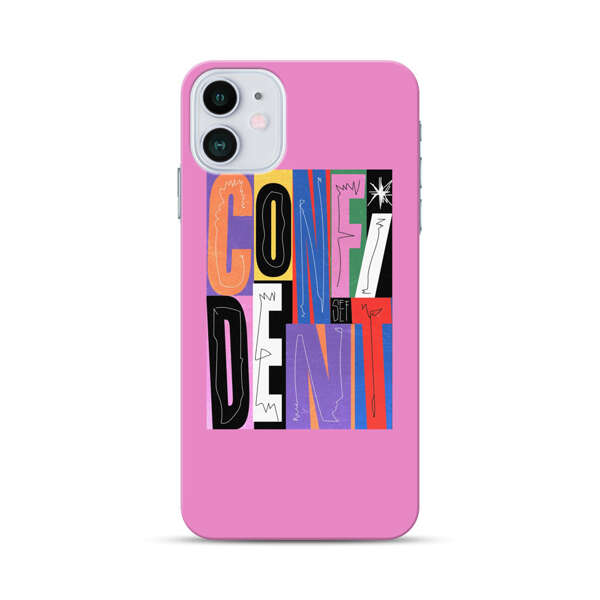 Confident Bold Colorful Typography iPhone 12 Mini Hard Case