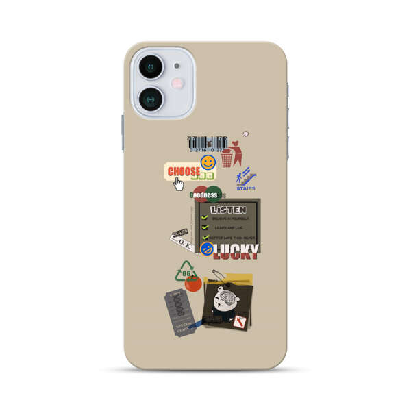 Creative Collage of Motivational Elements iPhone 12 Mini Hard Case