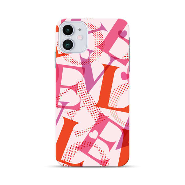 Love Colorful Letters Pattern iPhone 12 Mini Hard Case
