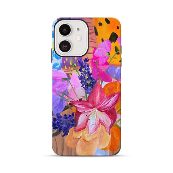 Bright Vibrant Floral Still Life iPhone 12 Mini Impact Case