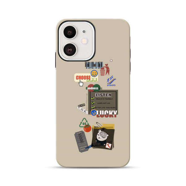 Creative Collage of Motivational Elements iPhone 12 Mini Impact Case