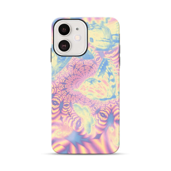Ethereal Butterflies Psychedelic Swirl iPhone 12 Mini Impact Case