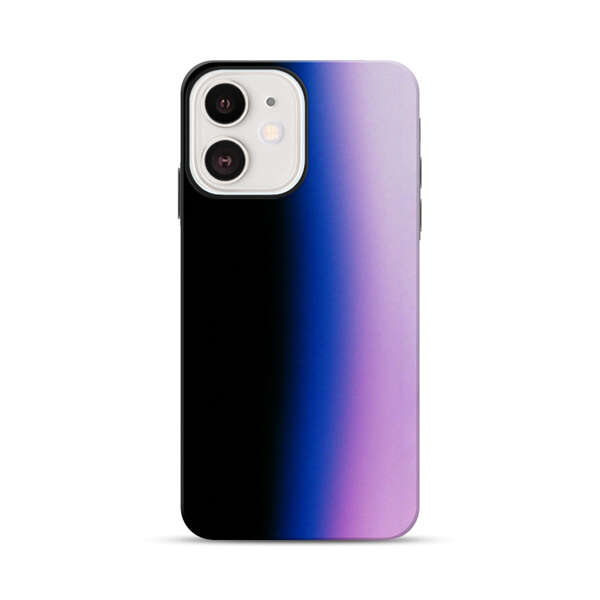Gradient Black Blue Pink Purple iPhone 12 Mini Impact Case