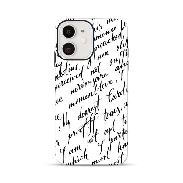 Handwritten Calligraphy iPhone 12 Mini Impact Case