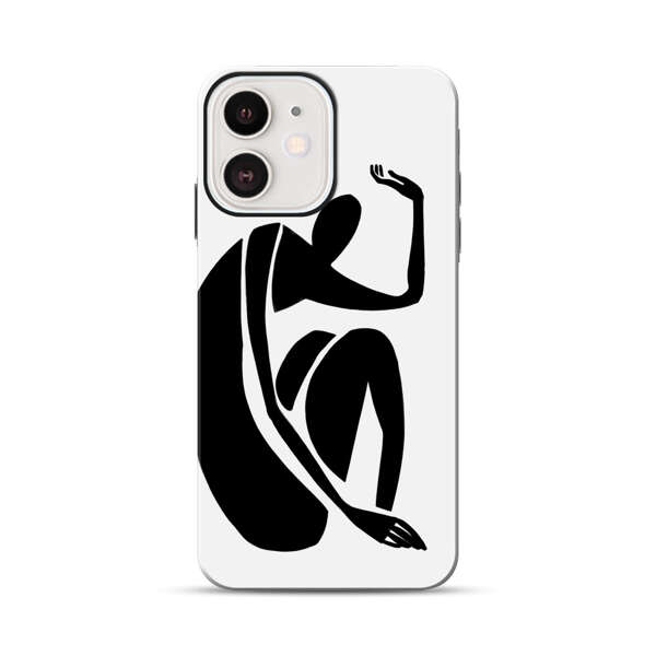 Minimalist Abstract Human Figure iPhone 12 Mini Impact Case
