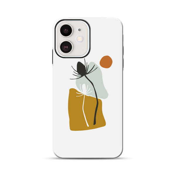 Minimalist Abstract Nature Design iPhone 12 Mini Impact Case