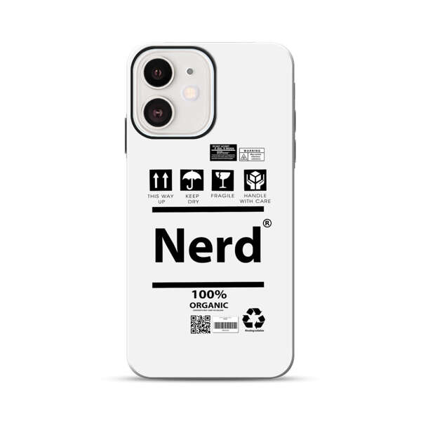 Minimalist Nerd Shipping Icons Design iPhone 12 Mini Impact Case
