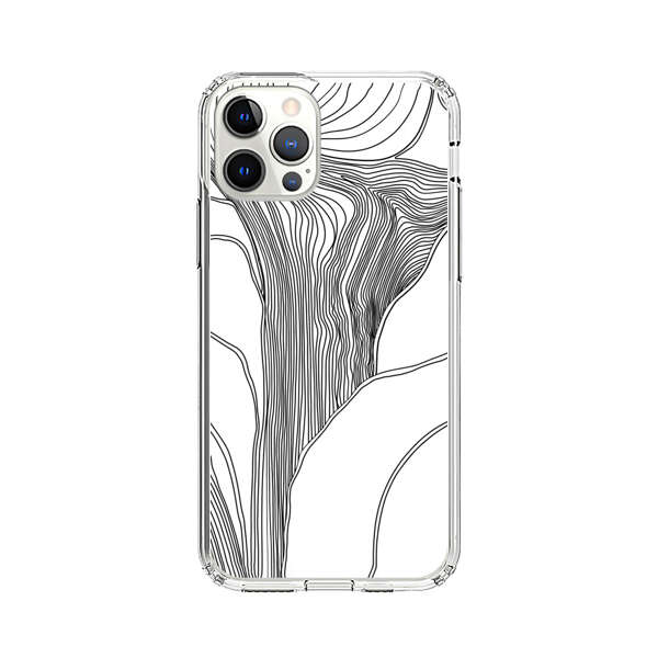 Abstract Line Art Design iPhone 12 Pro Case